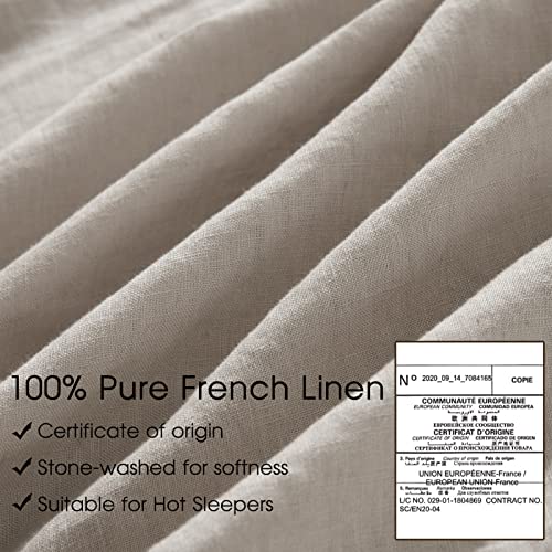 Luxurious 100% Pure French Linen Duvet Cover