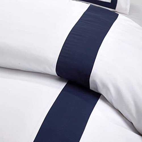 Luxury Navy Microfiber 3-Piece Duvet Cover Set