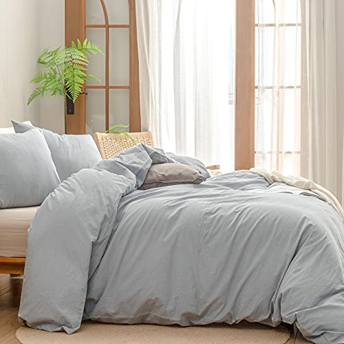 Chic Cornflower Blue 3-Piece Duvet Cover Set