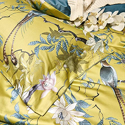 Garden Floral Reversible Duvet Cover Set - Queen