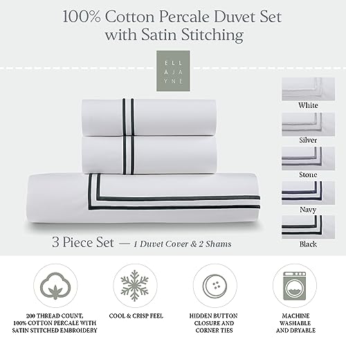 Ella Jayne Luxury 3pc Cotton Duvet Cover Set
