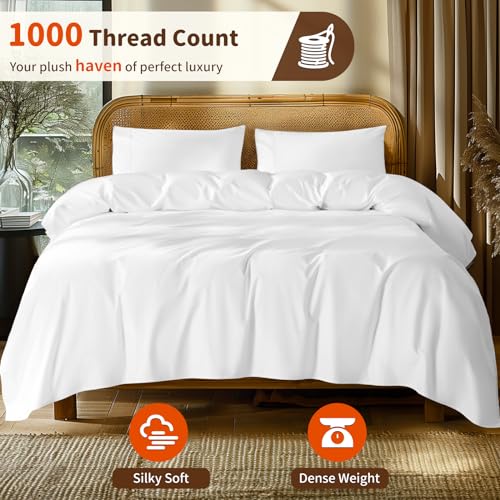 Luxurious 1000 Thread Count Egyptian Cotton Queen Bed Set