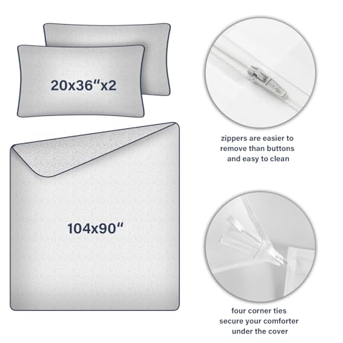 Amolavet King Size Satin Stripe Duvet Set