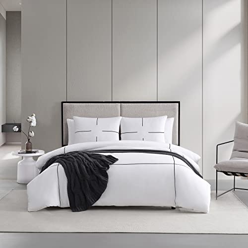 Vera Wang King Luxury Cotton Duvet Cover Set