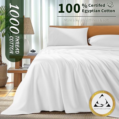Luxury 1000 Thread Count Queen Cotton Sheet Set