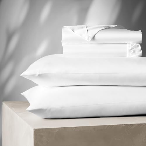 Luxury Egyptian Cotton King Sheet Set - White