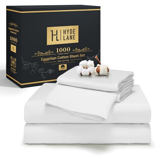 Luxury 1000 Thread Count Egyptian Cotton Queen Sheets