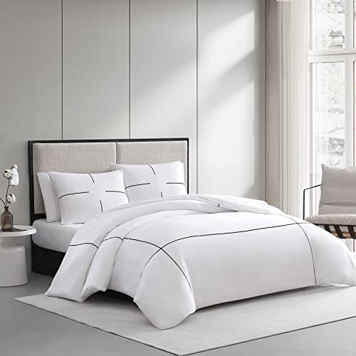 Vera Wang King Luxury Cotton Duvet Cover Set