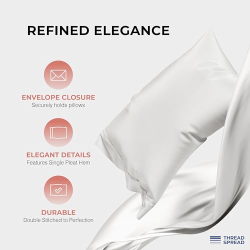 Luxury 100% Egyptian Cotton Pillowcase Set of 2