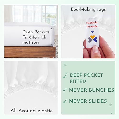 Luxury 600 Thread Count King Cotton Bed Sheets