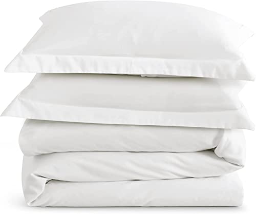 Premium Egyptian Cotton King Duvet Cover Set - White