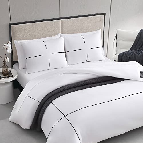 Vera Wang King Luxury Cotton Duvet Cover Set