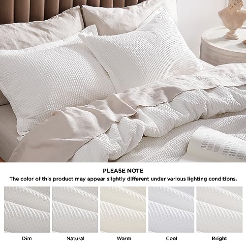 Bedsure 100% Cotton King Duvet Cover Set