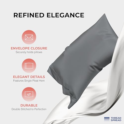 Luxurious Dark Grey 100% Egyptian Cotton Queen Sheet Set