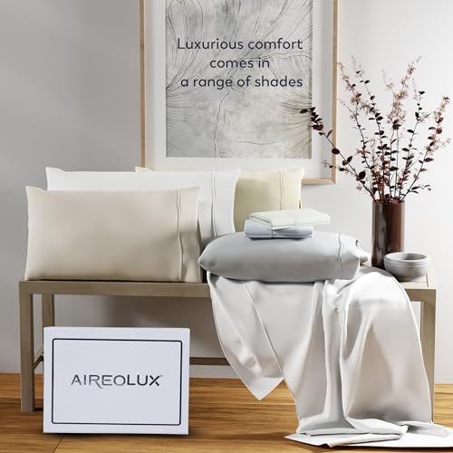 Luxury Egyptian Cotton King Sheet Set - White