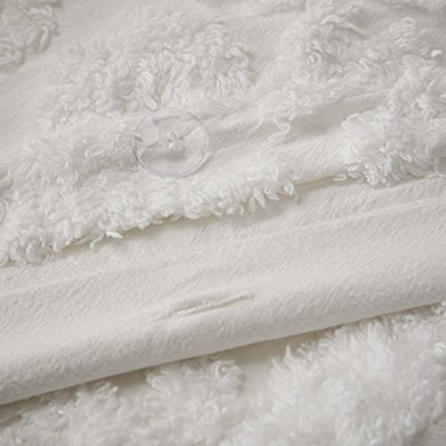 Madison Park Tufted Chenille Cotton King Bed Set