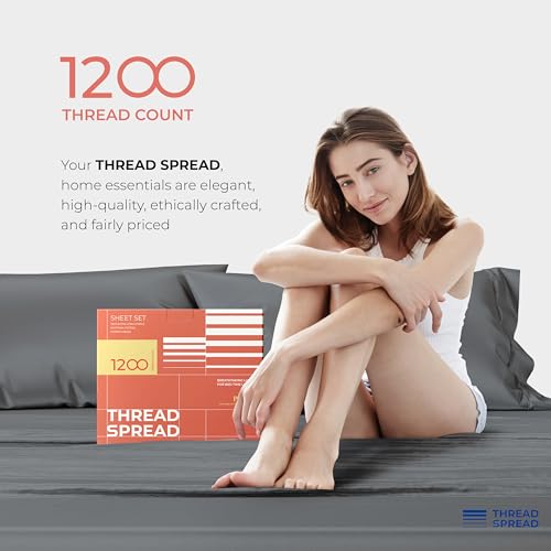 Luxurious Dark Grey 100% Egyptian Cotton Queen Sheet Set