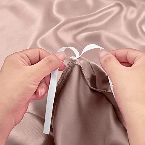 Luxury Satin Duvet Cover Set in Champagne