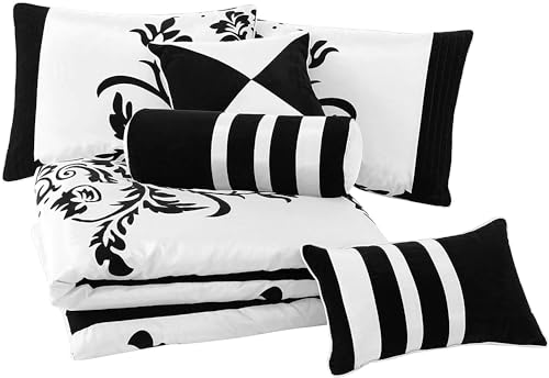 Nobility 7-Piece Queen Faux Silk Bedding Set