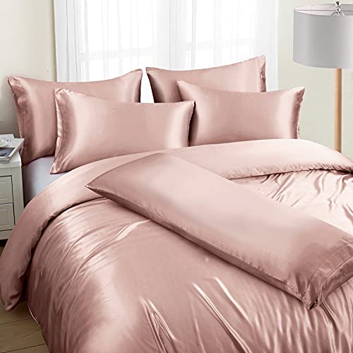 Luxury Satin Duvet Cover Set in Champagne