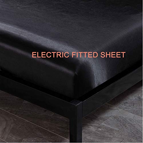 Luxury Silk Queen Comforter Bed Set, 5 Pieces