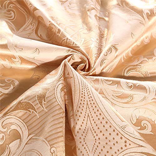 Luxurious Reversible Jacquard Satin King Bed Set