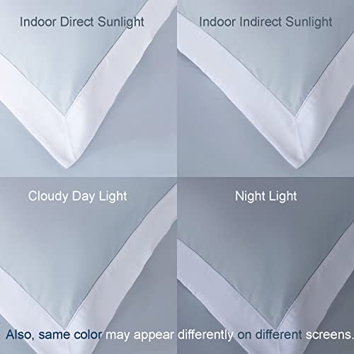 Luxury King Size Cotton Duvet Cover Set, White