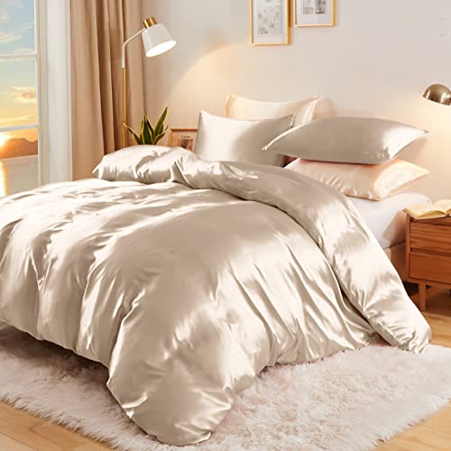 Luxury 3-Piece Silky Satin Duvet Cover Set