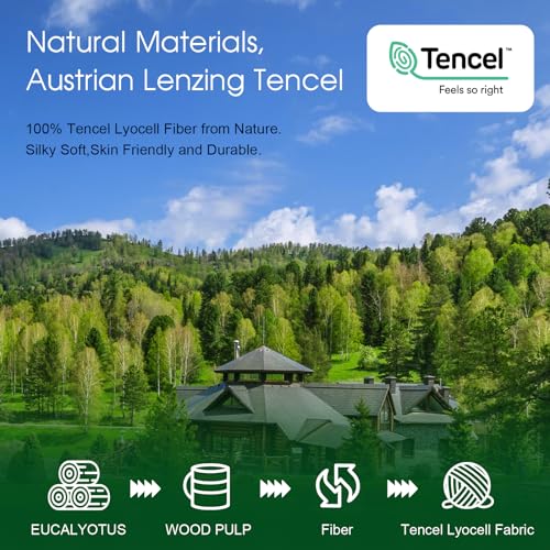 Ivellow Tencel Eucalyptus Cooling Bed Sheet Set