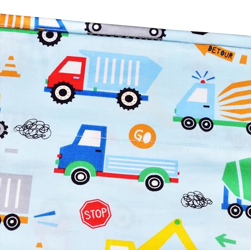 Cute Vehicles Twin Bed Sheet Set - 100% Cotton