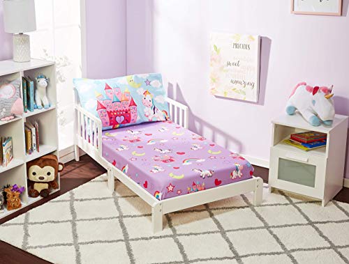 Unicorn Dreams Toddler Fitted Sheet & Pillowcase Set