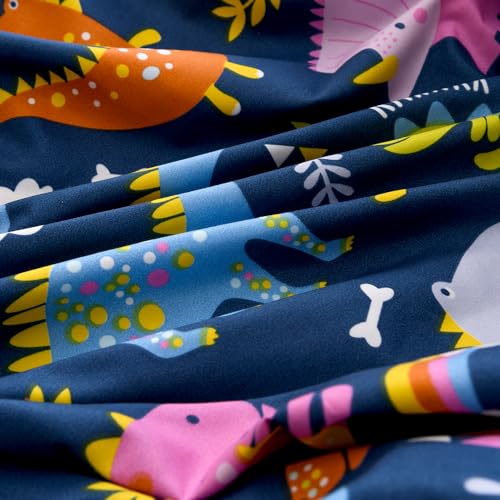 Dinosaur Print Twin Bed Sheet & Pillowcase Set