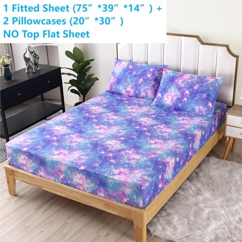 Colorful Galaxy Twin Bed Set for Kids