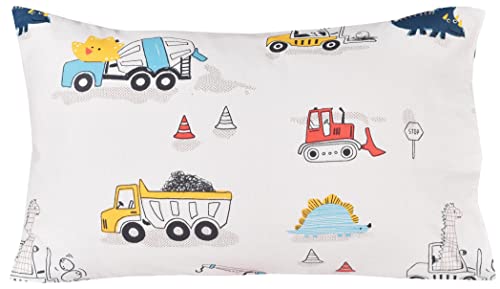 Dinosaur Construction Twin Sheet Set for Kids