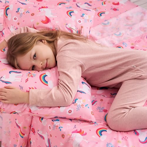 Unicorn Twin Sheet Set for Kids - 3 Pieces