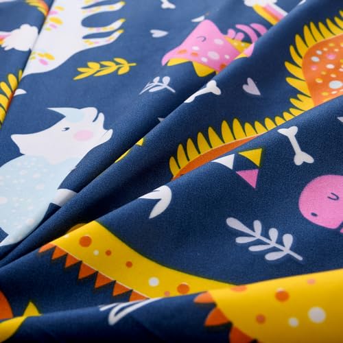 Dinosaur Print Twin Bed Sheet & Pillowcase Set