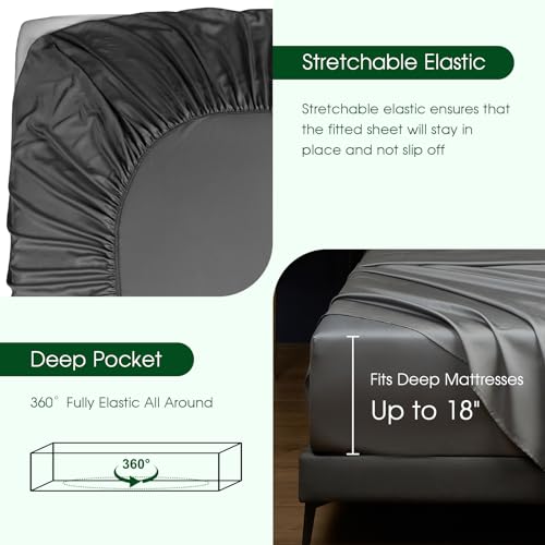 Ivellow Tencel Eucalyptus Cooling Bed Sheet Set