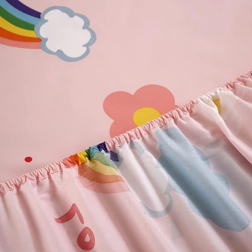 Colorful Rainbow Fitted Sheet Set for Kids