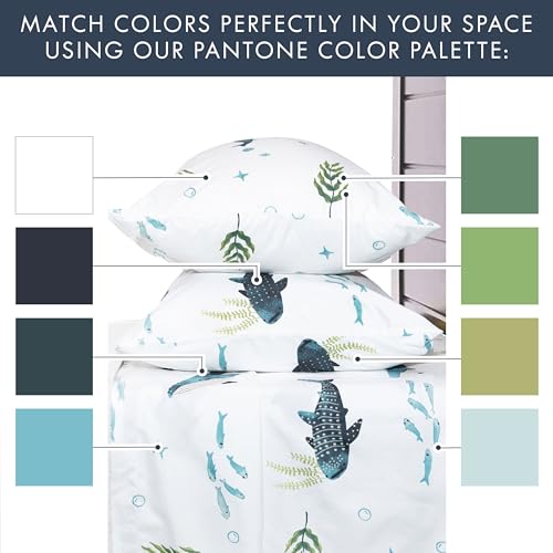 Nautical Ocean Polka Dot Full Bedding Set