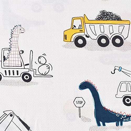 Dinosaur Construction Twin Sheet Set for Kids