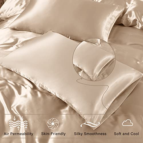 Luxury 3-Piece Silky Satin Duvet Cover Set