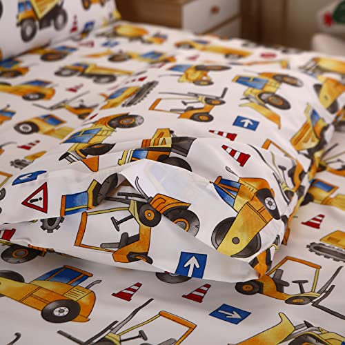 Kids Car-Themed Bedding Set with Pillowcases - 4PCS