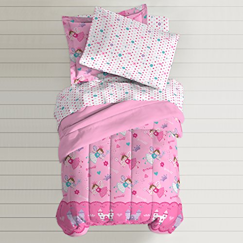 Magical Princess Pink Twin Comforter Set