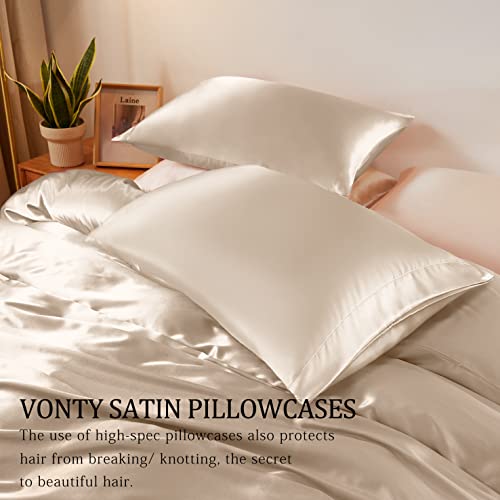 Luxury 3-Piece Silky Satin Duvet Cover Set