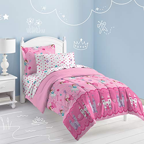 Magical Princess Pink Twin Comforter Set
