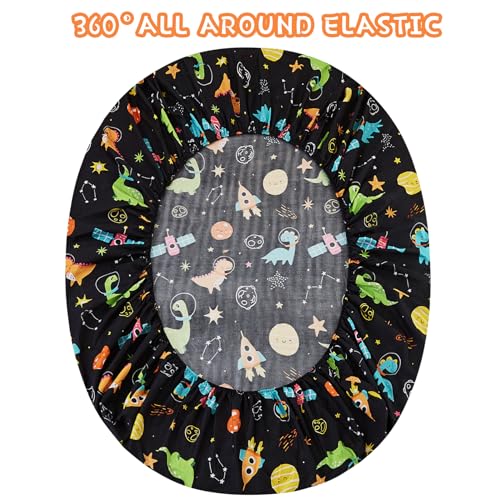 Dinosaur Space Twin Sheets Set for Kids