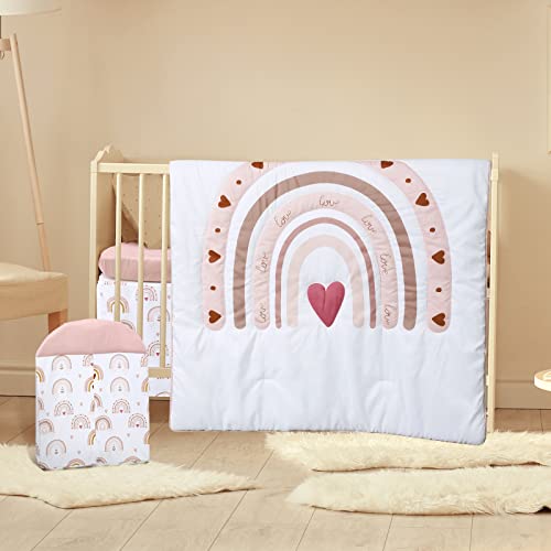 Boho Rainbow Crib Bedding Set for Nursery