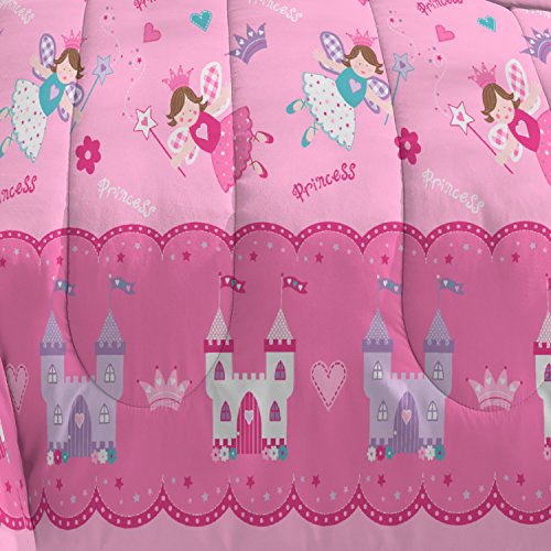 Magical Princess Pink Twin Comforter Set