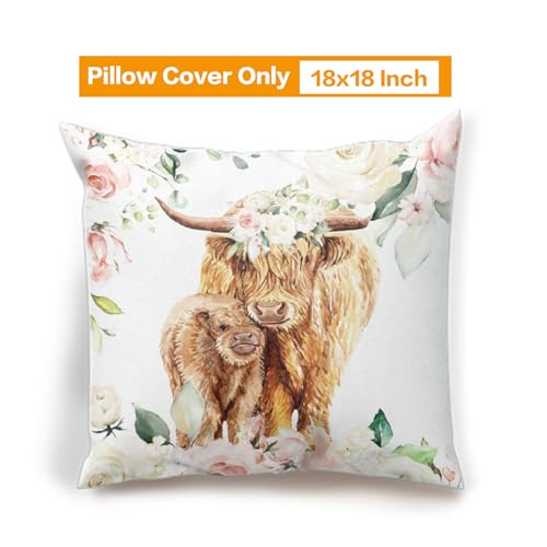 Highland Cow Baby Crib Bedding Set - 3 Pieces