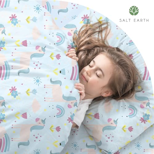 Unicorn 3-Piece Cotton Twin Kids Bedding Set